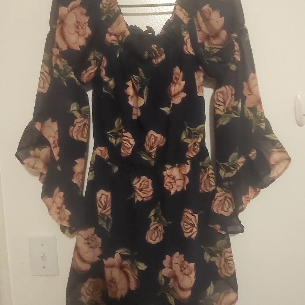 Off shoulder floral top
